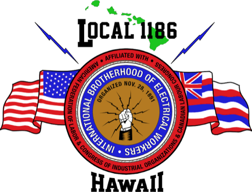 IBEW Local 1186 endorsement logo